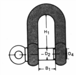 Hochfeste Schäkel Gerade Form Mit Augbolzen Hochfeste Schäkel Gerade Form Mit Augbolzen